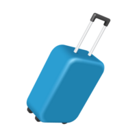 blue luggage, baggage, suitcase on transparent background,  luggage png