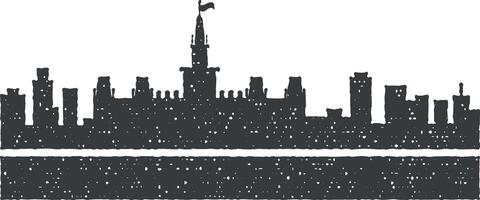 Ottawa detailed skyline icon vector illustration in stamp style