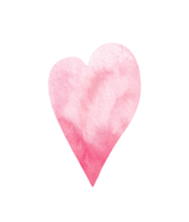 ilustração do uma mão desenhado aguarela Rosa coração. png