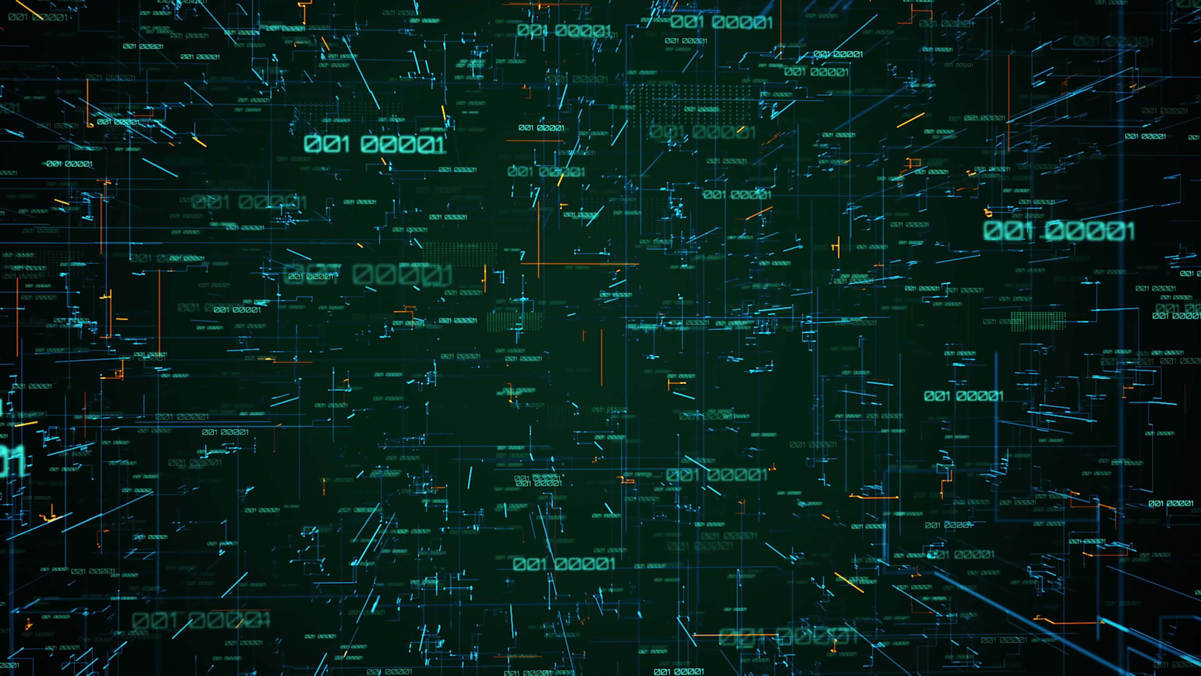 Sophisticated CG Animation with Binary Code 38029483 Stock Video at ...