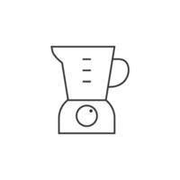 Juicer icon in thin outline style vector