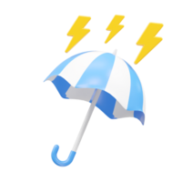 Umbrella icon render 3d rendering illustration png