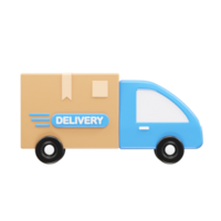 Delivery icon 3d illustration transparent element png