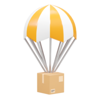 parachute icoon 3d illustratie 3d renderen element png