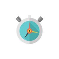 Stopwatch icon in flat color style. Speed, time, deadline vector