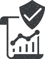 confidencial informe, datos proteccion concepto, cifrado informe, asegurado documento, proteger proteccion vector icono ilustración con sello efecto
