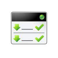 Download interface icon in color. Internet web page file vector