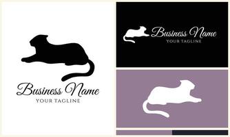 silhouette vector tiger logo template