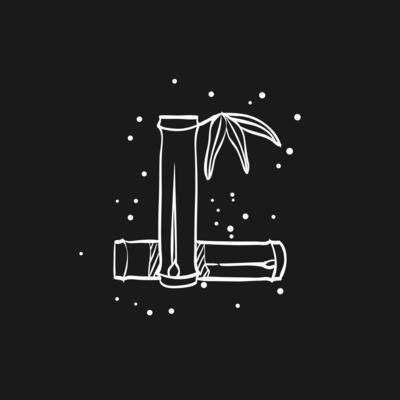 Bamboo doodle sketch illustration