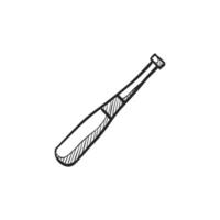 Hand drawn sketch icon baseball bat vector