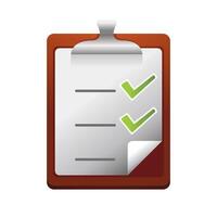 Check mark icon in color. Organizer reminder schedule vector