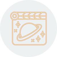 espacio película vecto icono vector