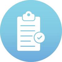 Clipboard Completed Vecto Icon vector