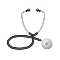 Stethoscope icon in color. Healthcare instrument vector