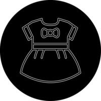 Baby Girls Dress Vecto Icon vector