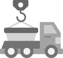 Skip Truck Vecto Icon vector