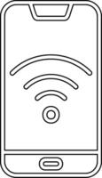 Smartphone Wifi Vecto Icon vector