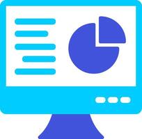 Online Pie Chart Vecto Icon vector