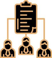 Work distribution Vecto Icon vector