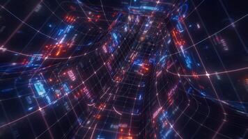 Futuristic Tunnel CG Animation video
