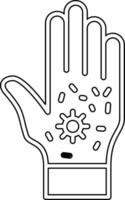 Dirty Hand Vecto Icon vector