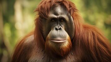 AI generated orangutan high quality image photo