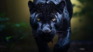 AI generated panther high quality image photo