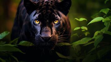 AI generated panther high quality image photo