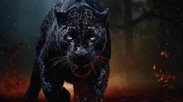 AI generated panther high quality image photo