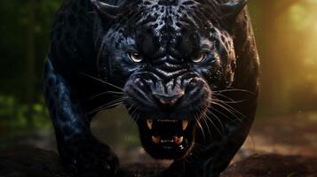 AI generated panther high quality image photo