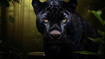 AI generated panther high quality image photo