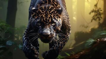 AI generated panther high quality image photo
