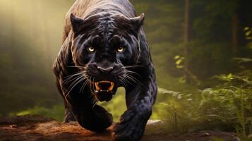 AI generated panther high quality image photo