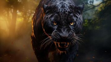 AI generated panther high quality image photo