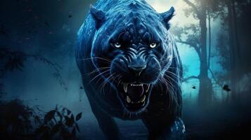 AI generated panther high quality image photo