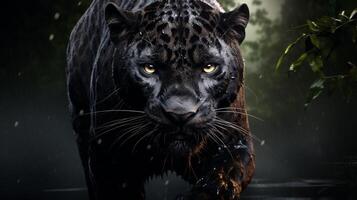 AI generated panther high quality image photo