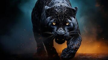 AI generated panther high quality image photo