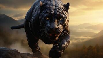 AI generated panther high quality image photo