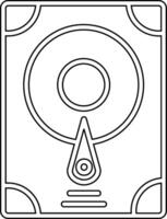 Hard Disk Vecto Icon vector
