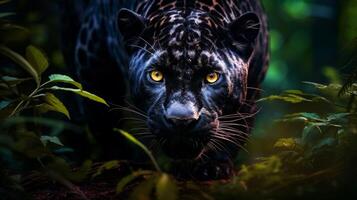 AI generated panther high quality image photo