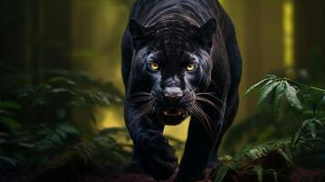 AI generated panther high quality image photo