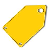 Yellow price tag png