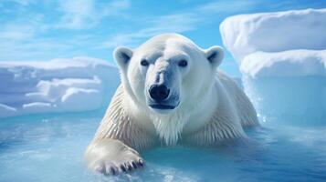 AI generated polar bear high quality image photo