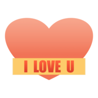 letters i love you and heart png