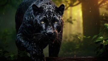 AI generated panther high quality image photo