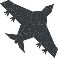 bomber vector icon illustration with stamp effect
