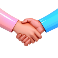 AI generated Handshake png isolated on transparent background