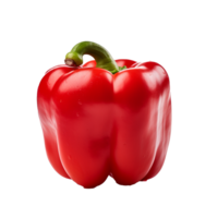 ai generiert Paprika png isoliert auf transparent Hintergrund