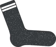 socks vector icon illustration with stamp effect