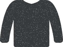pullover vector icon illustration with stamp effect